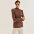 Ladies Fashion Custom Knitted Turtleneck Sweater